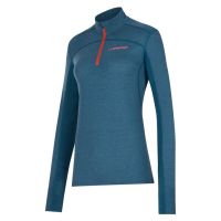 LA SPORTIVA SWIFT LONG SLEEVE W STORM BLUE ET CHERRY TOMATO Seconde couche