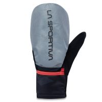 LA SPORTIVA TRAIL GLOVES BLACK ET CHERRY TOMATO Gants running 2 en 1 pas cher