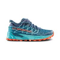 LA SPORTIVA MUTANT STORM BLUE ET CHERRY TOMATO  chaussure de  trail pas cher