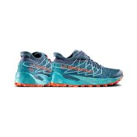 LA SPORTIVA MUTANT STORM BLUE ET CHERRY TOMATO  chaussure de  trail pas cher