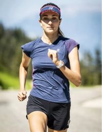 COMPRESSPORT PERFORMANCE SS SHIRT W MOOD INDIGO Tee shirt de running pas cher