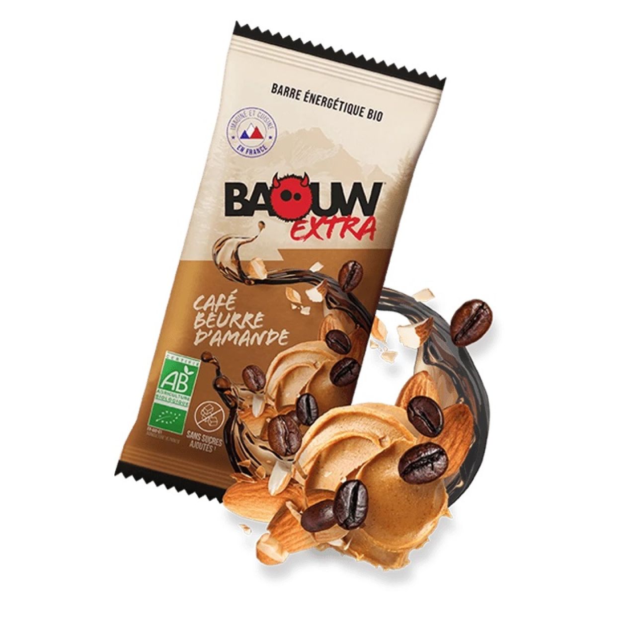 BAOUW BARRE EXTRA CAFE ET BEURRE D AMANDE Barre energetique