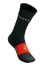 COMPRESSPORT PRO RACING SOCKS WINTER RUN BLACK Chaussettes running pas cher