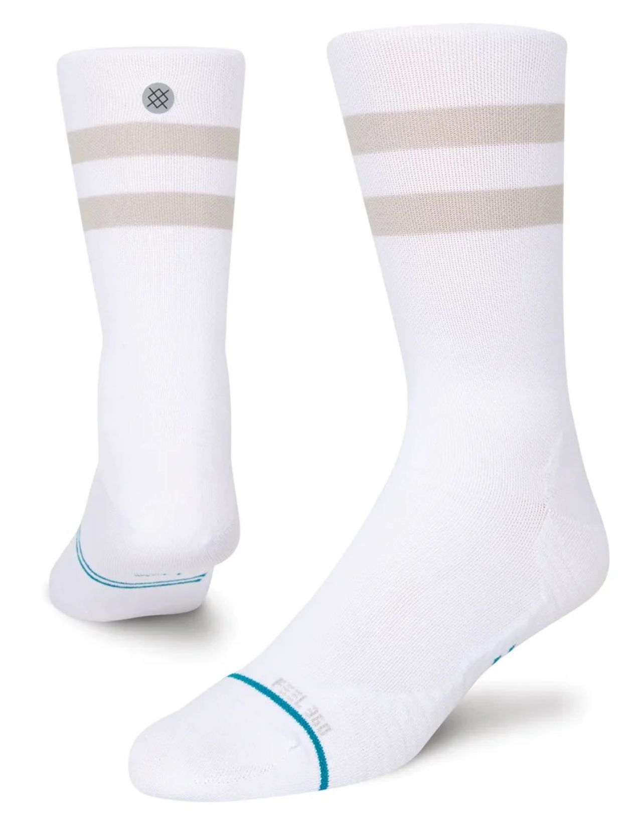 STANCE CHAUSSETTES MI MOLLET BLANCHES FRANCHISE Chaussettes de running
