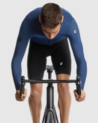 ASSOS MILLE GT SPRING FALL LS JERSEY STONE BLUE Maillot vélo manches longues pas cher