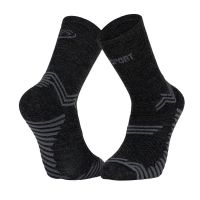 BV SPORT CHAUSSETTES TRAIL ULTRA + MERINOS ANTHRACITE  Chaussettes de trail