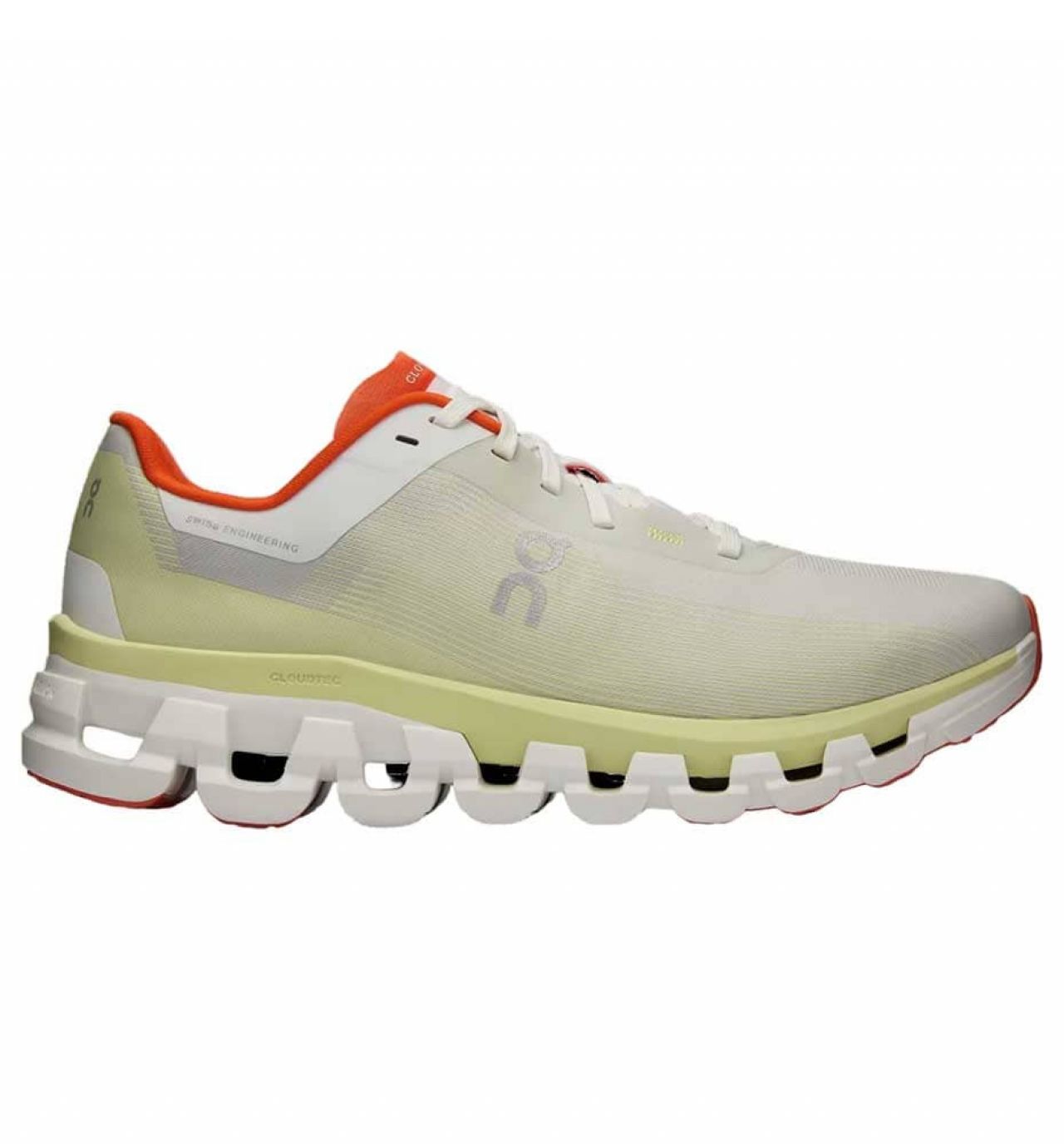 ON RUNNING CLOUDFLOW 4 WHITE ET HAY  Chaussures de running