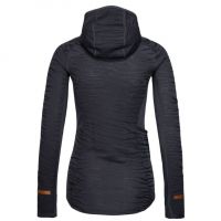 JOHAUG ADVANCETECH WOOL HOOD DARK BLUE Maillot laine de merinos pas cher