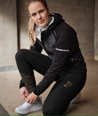 JOHAUG FLASH WARM TIGHT BLACK Collant running pas cher