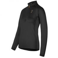 JOHAUG ELEMENTAL HALF ZIP BLACK Maillot running