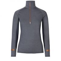 JOHAUG AERIAL WOOL MIX HALF ZIP TOP 2.0 DARK BLUE