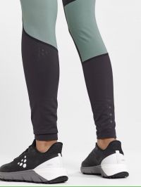 CRAFT ADV ESSENCE WARM TIGHT W SLATE ET THYME Collant Running chaud pas cher