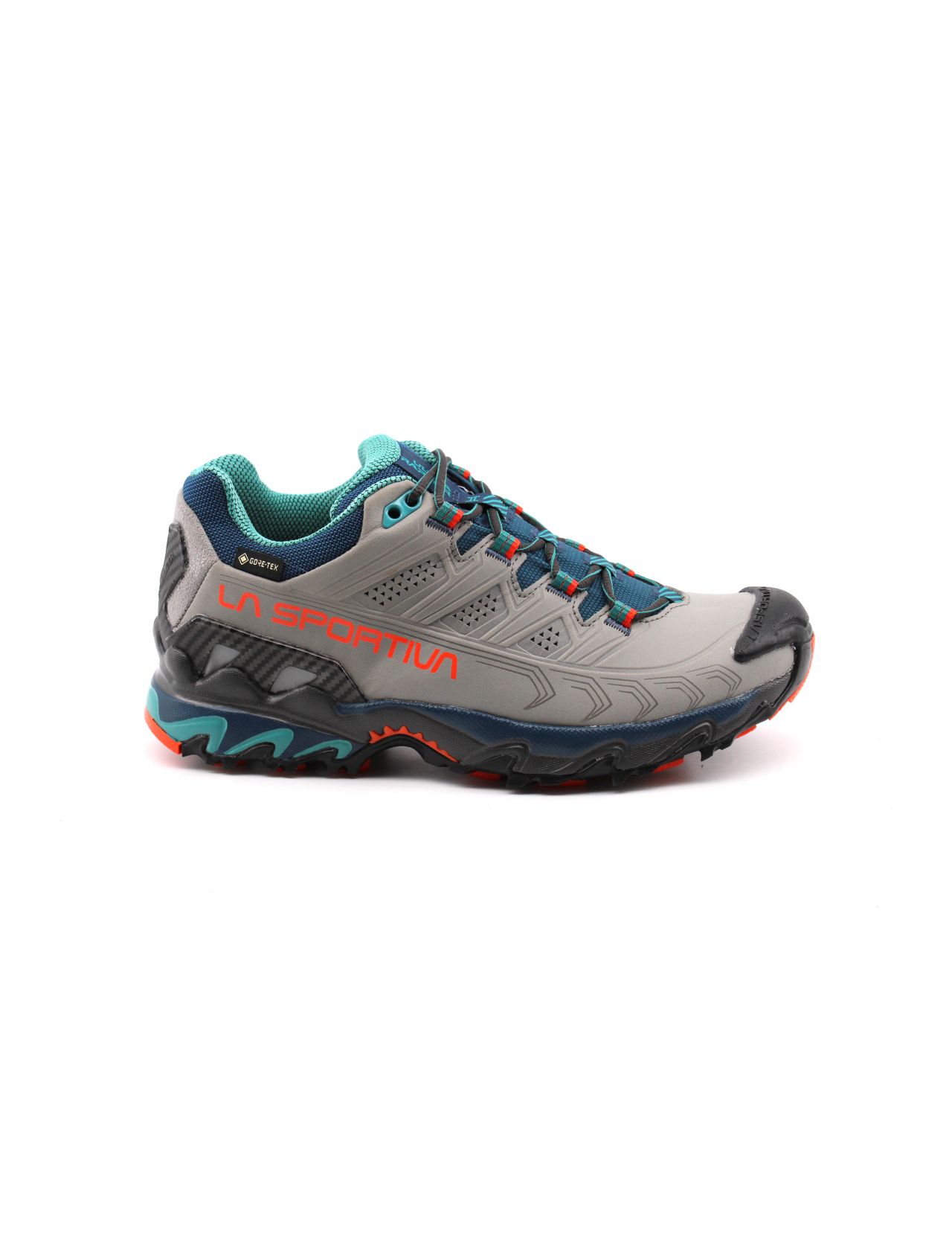 LA SPORTIVA ULTRA RAPTOR II  LEATHER GTX GREY ET CHERRY TOMATO Chaussure de randonnée
