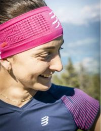 COMPRESSPORT HEADBAND ON/OFF MAGENTA Bandeau été pas cher