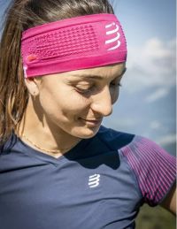 COMPRESSPORT HEADBAND ON/OFF MAGENTA Bandeau été pas cher