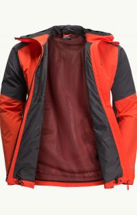 JACK WOLFSKINS EAGLE PEAK 2L JKT STRONG RED Veste etanche pas cher