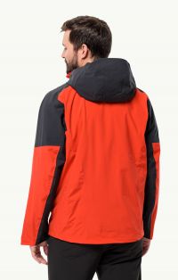 JACK WOLFSKINS EAGLE PEAK 2L JKT STRONG RED Veste etanche pas cher