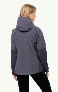 JACK WOLFSKINS EAGLE PEAK 2L JKT W DOLPHIN Veste etanche pas cher