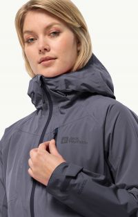 JACK WOLFSKINS EAGLE PEAK 2L JKT W DOLPHIN Veste etanche pas cher