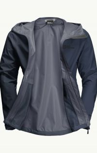 JACK WOLFSKINS ELSBERG 2.5L JKT BLACK Veste etanche pas cher