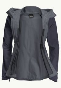 JACK WOLFSKINS ELSBERG 2.5L JKT W GRAPHITE Veste etanche pas cher