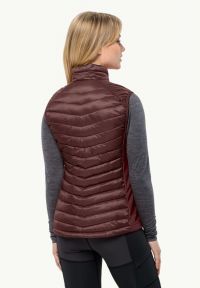 JACK WOLFSKINS ROUTEBURN PRO INS VEST W DARK MAROON Veste sans manches pas cher