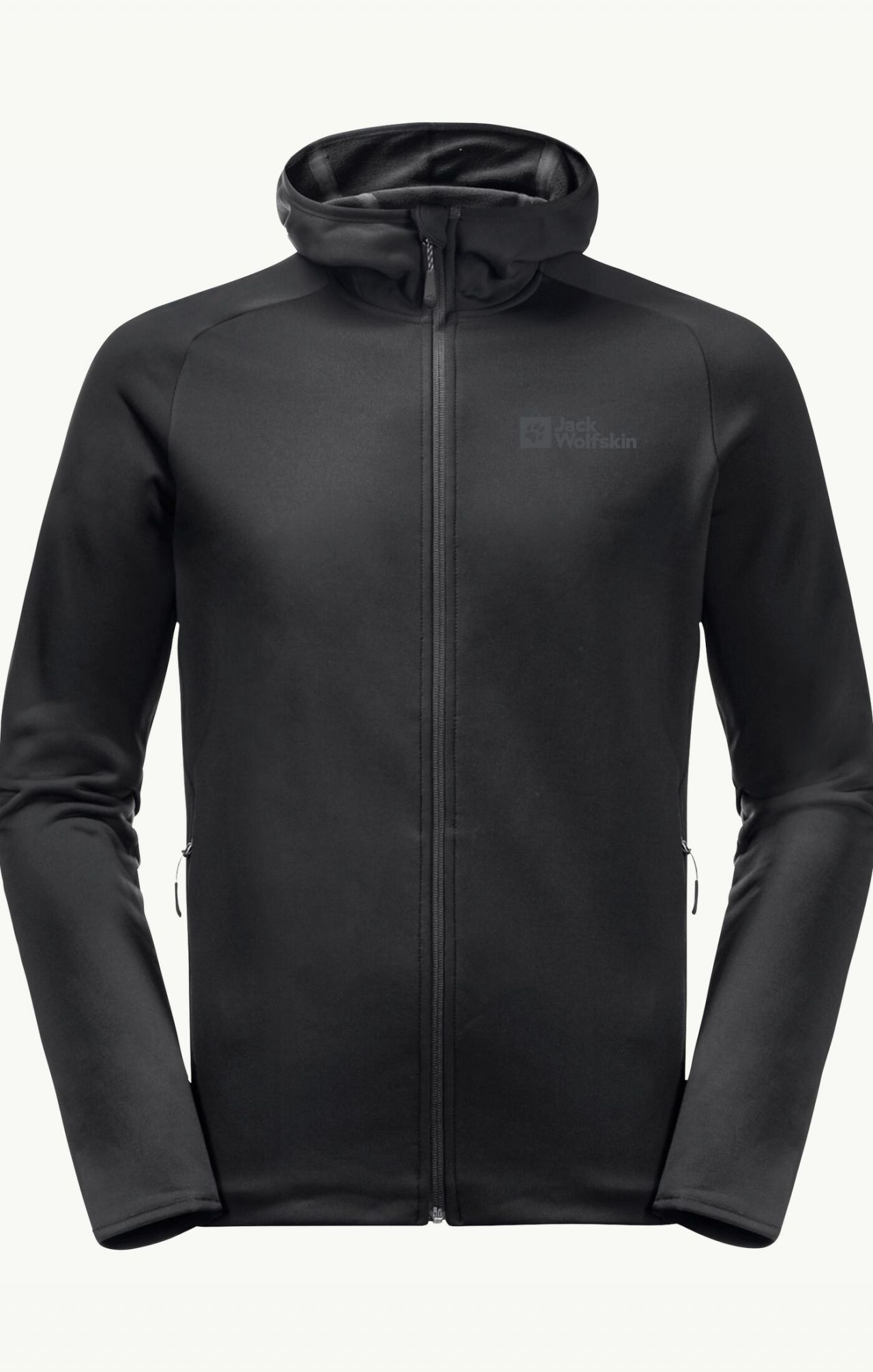 JACK WOLFSKINS BAISELBERG HOODED FZ BLACK