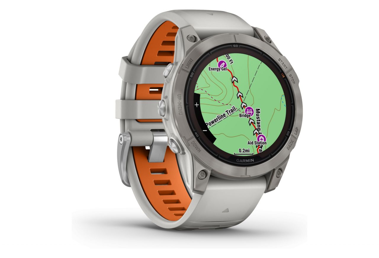 GARMIN FENIX 7 PRO SAPHIRE SOLAR TITANE GRIS ORANGE