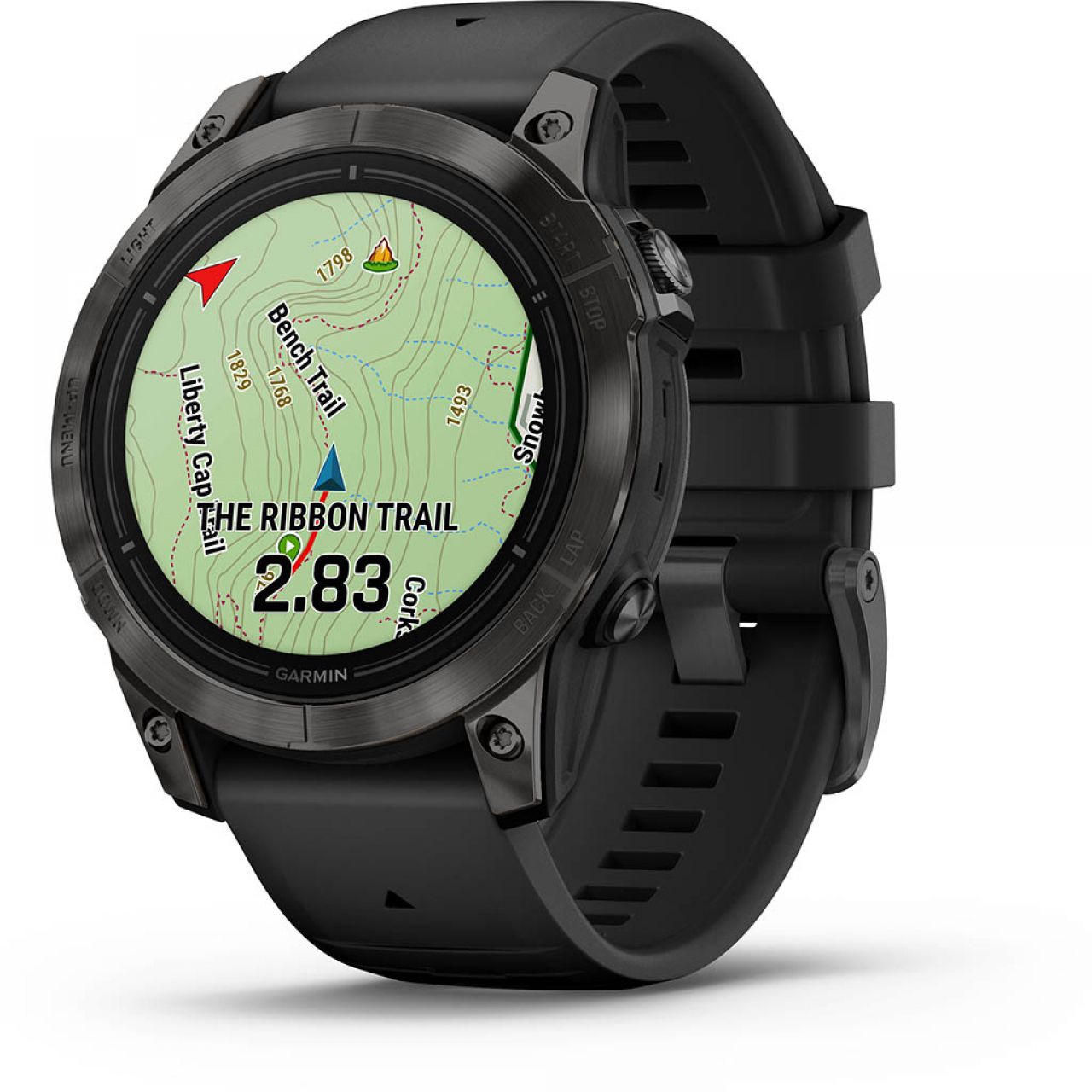 Garmin Epix (Gen 2) Pro 51mm Sapphire - Titane Carbon Gray DLC - Bracelet Noir