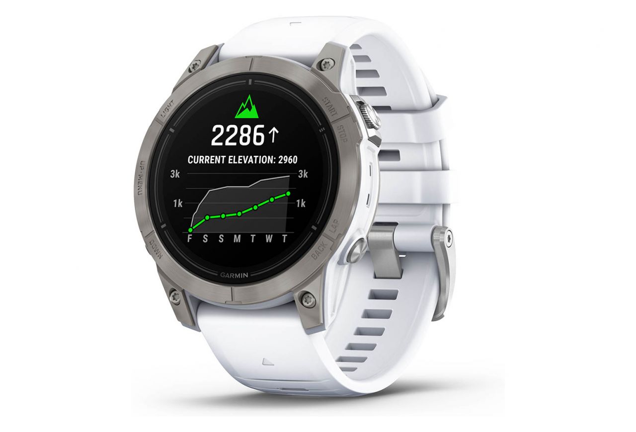 GARMIN EPIX PRO 2 SAPPHIRE TITANE SILVER WHITE Montre cardio GPS