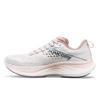 SAUCONY RIDE 17 WHITE ET LOTUS Chaussures running pas cher