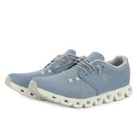 ON RUNNING CLOUD 5 CHAMBRAY ET WHITE chaussures detente pas cher