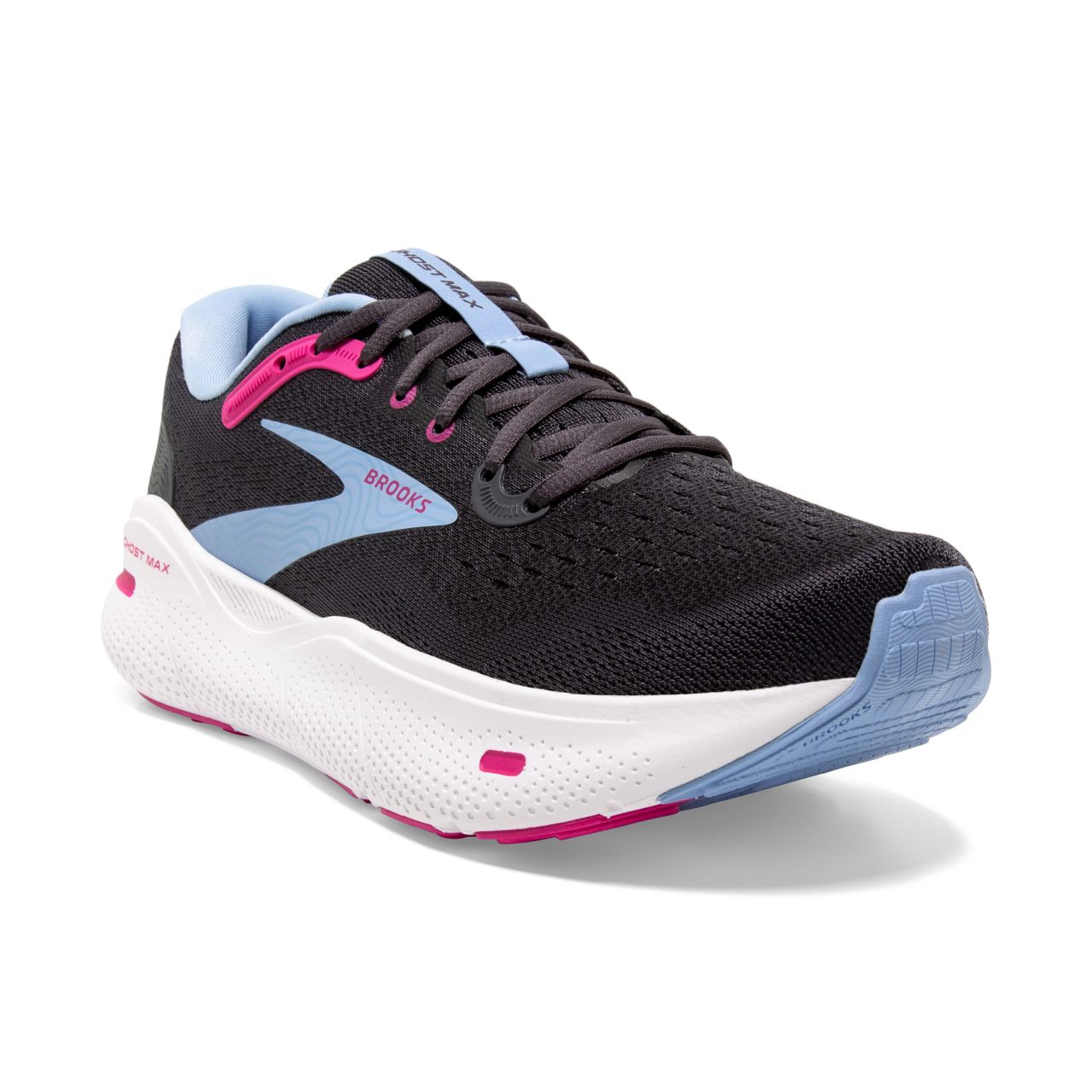 BROOKS GHOST MAX EBONY ET LILAC ROSE Chaussures de running