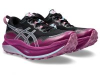 ASICS TRABUCO MAX 3 BLACK ET LIGHT BLUE Chaussures de trail pas cher