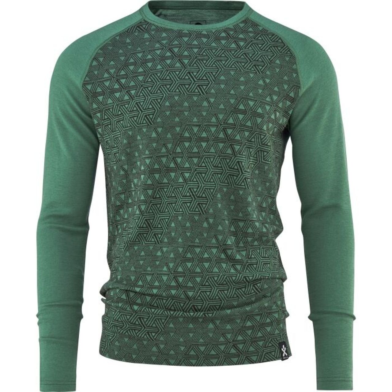 BULA GEO MERINO WOOL CREW IVY Sous vetement technique en laine merinos