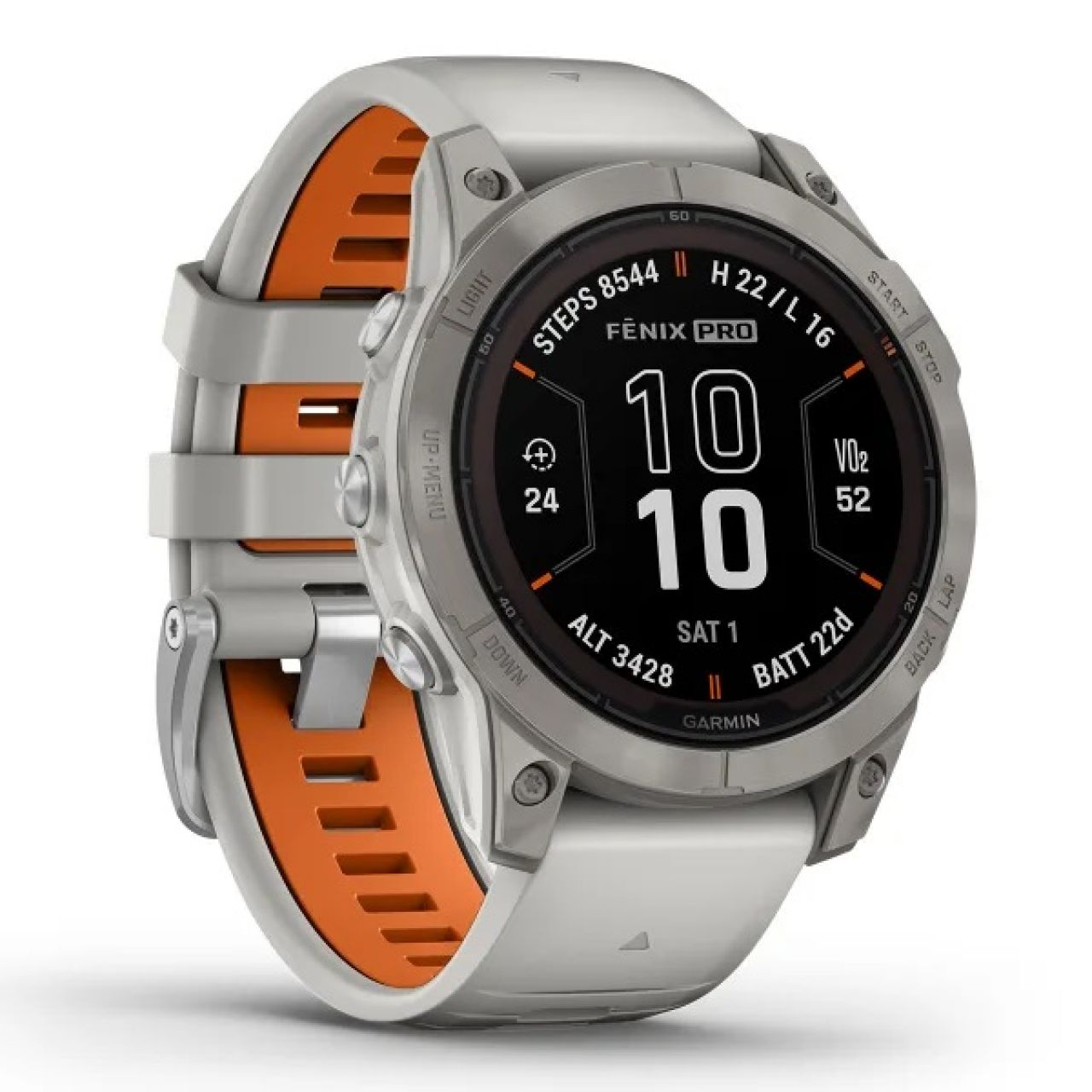 GARMIN FENIX 7X PRO SAPHIRE SOLAR TITANE GRIS ORANGE