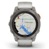 GARMIN FENIX 7X PRO SAPHIRE SOLAR TITANE GRIS ORANGE pas cher