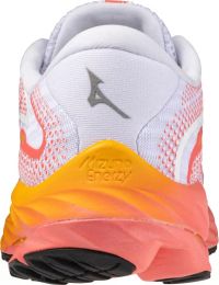 MIZUNO WAVE RIDER 27 WHITE ET FLAME  Chaussures de running pas cher