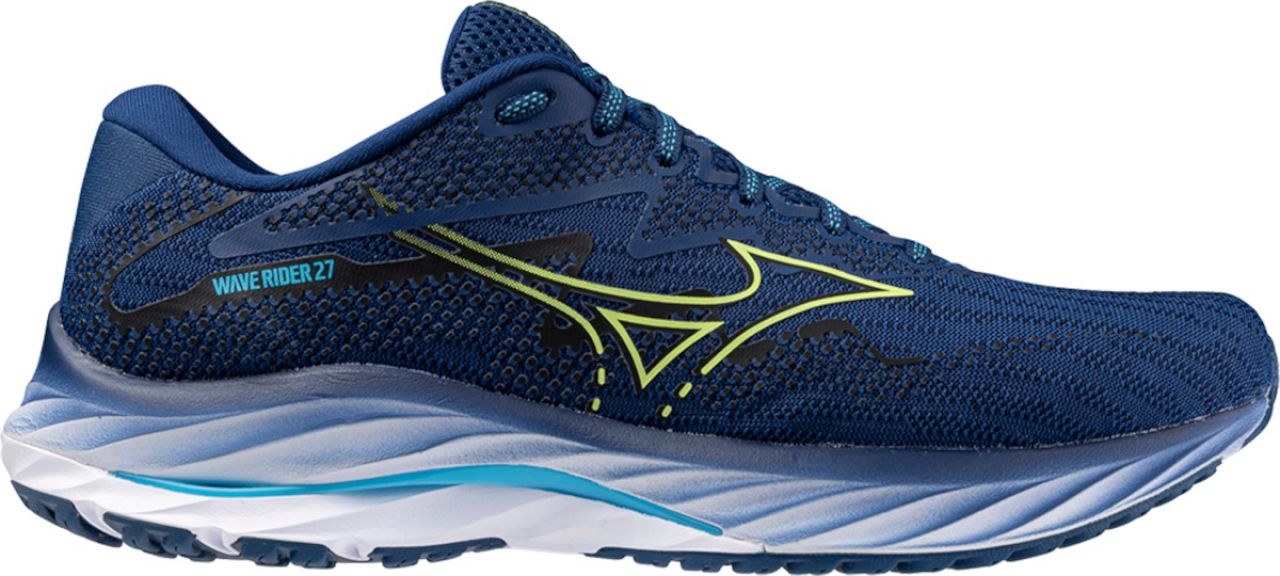 MIZUNO WAVE RIDER 27 BLEUE Chaussures de running