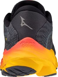 MIZUNO WAVE RIDER 27 BLACK ET FLAME Chaussures de running pas cher