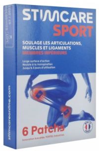 STIMCARE SPORT MEMBRES INFERIEURS Boite de 6 patchs