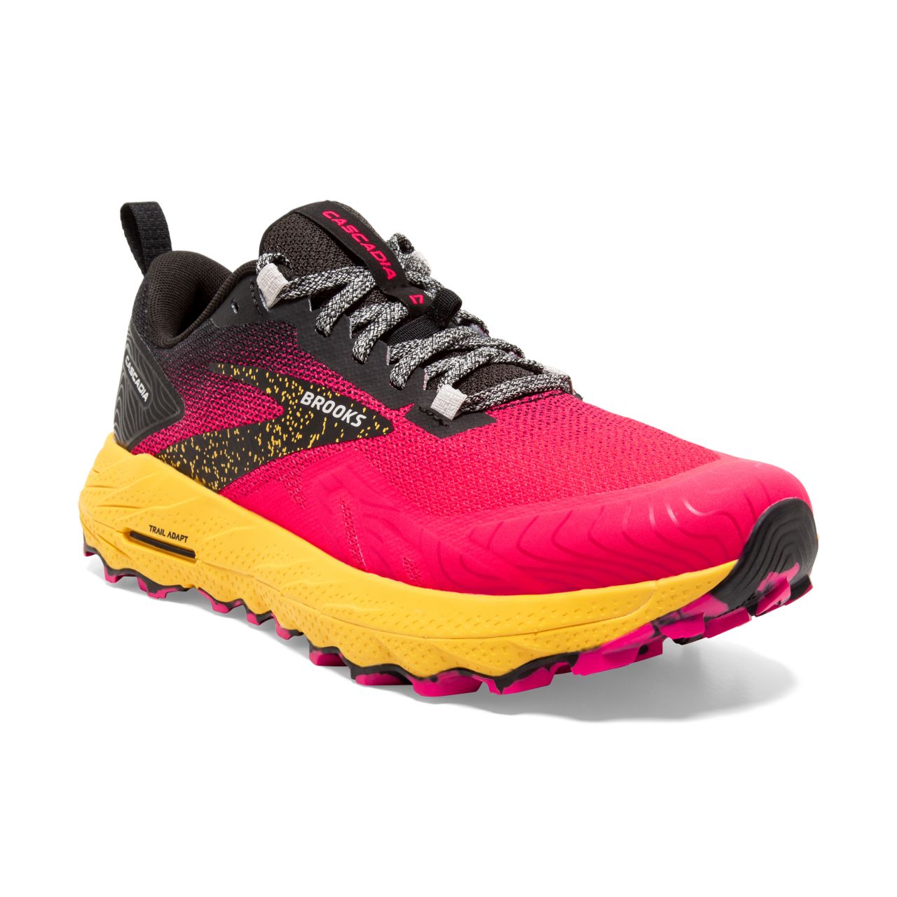 BROOKS CASCADIA 17 DIVA PINK ET LEMON Chaussures de trail