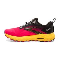 BROOKS CASCADIA 17 DIVA PINK ET LEMON Chaussures de trail pas cher