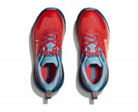 HOKA CHALLENGER ATR  7 GTX CERISE ET REAL TEAL Chaussures de Trail pas cher