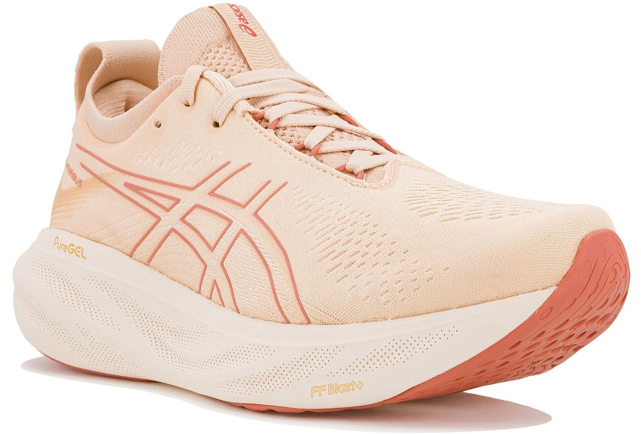 ASICS GEL NIMBUS 25 PALE ABRICOT Chaussure running asics