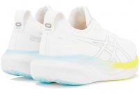 ASICS GEL NIMBUS 25 WHITE ET PURE SILVER Chaussure running asics pas cher