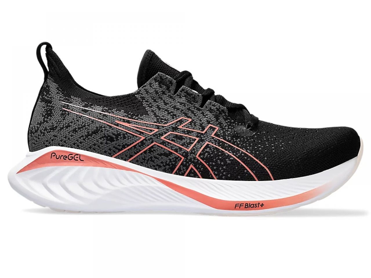 ASICS GEL CUMULUS 25 MK BLACK ET LIGHT GARNET Chaussures Running