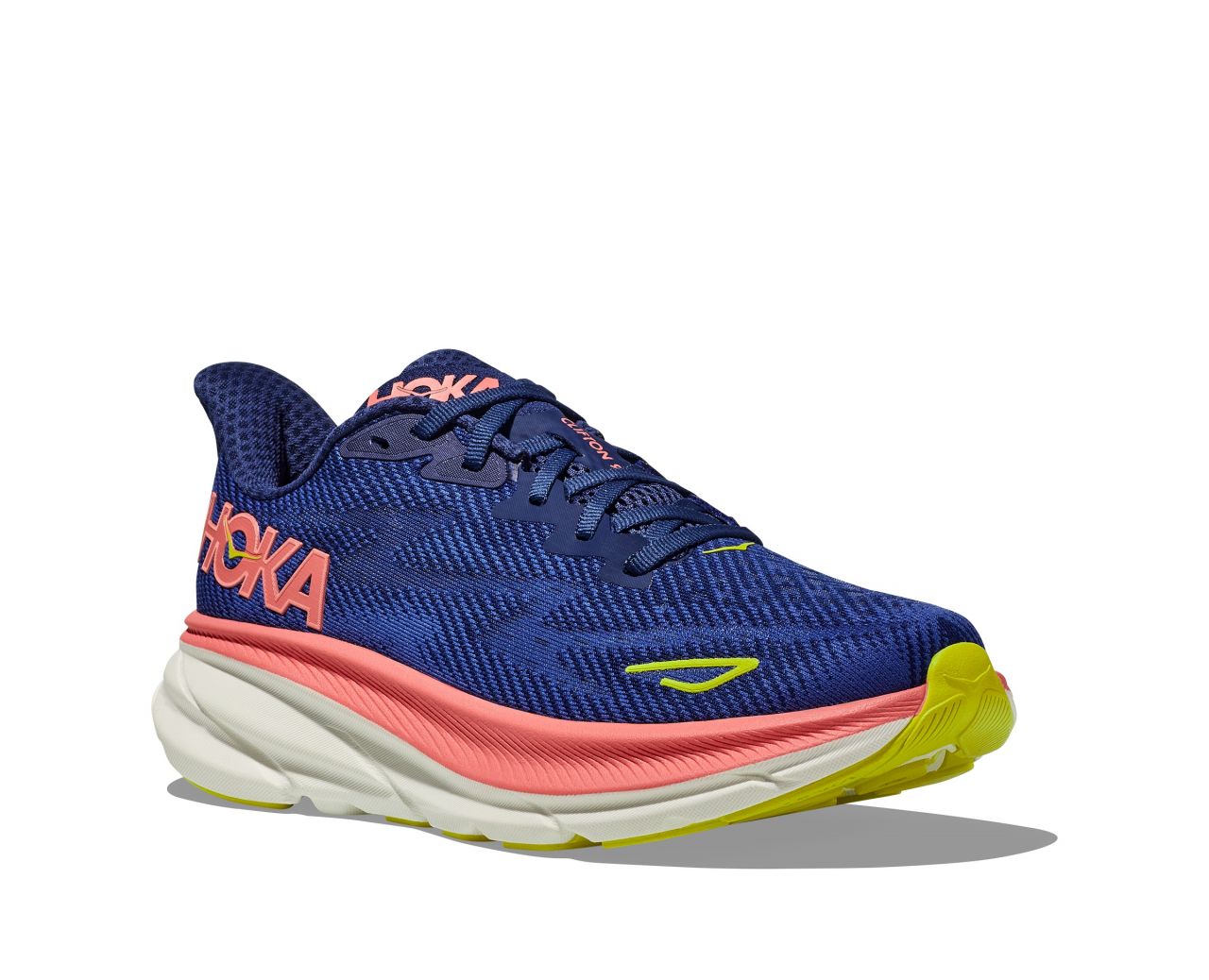 HOKA CLIFTON 9 EVENING SKY ET CORAL Chaussures de running