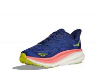 HOKA CLIFTON 9 EVENING SKY ET CORAL Chaussures de running pas cher