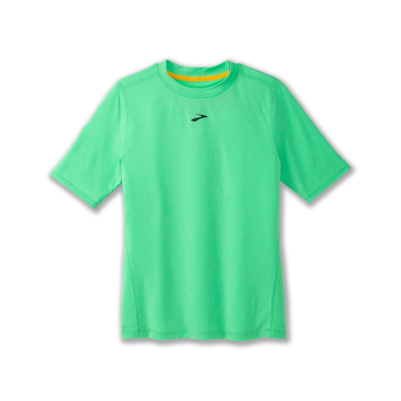 BROOKS HIGH POINT SHORT SLEEVE HYPER GREEN  Tee shirt running